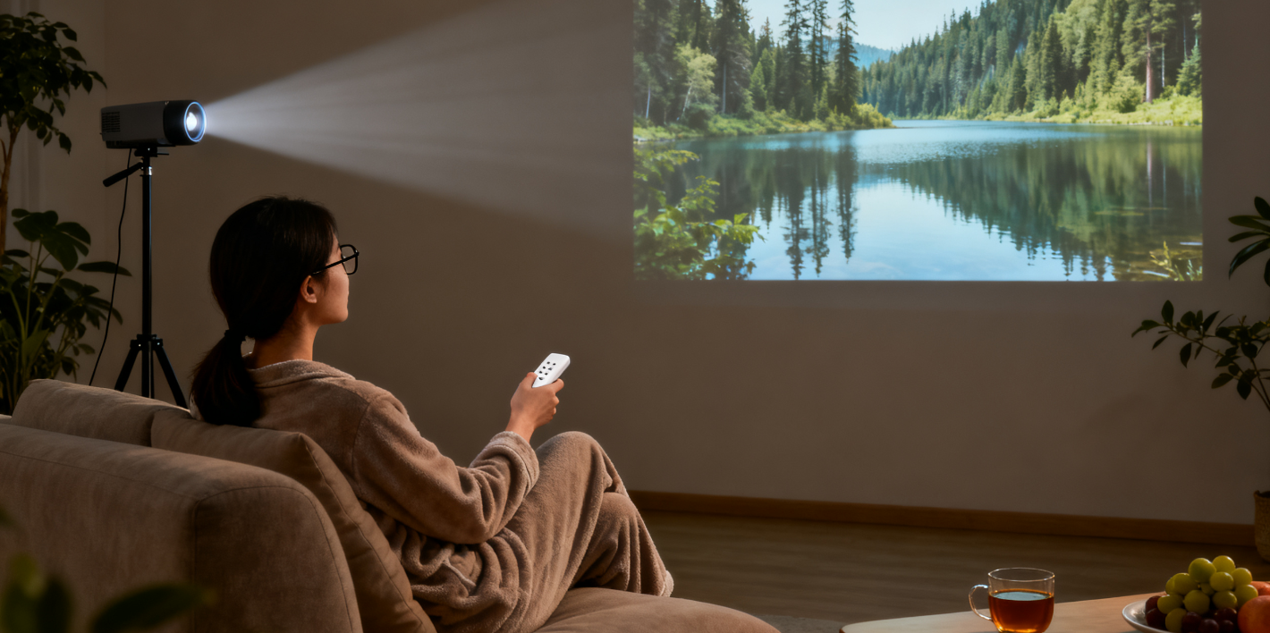 Winter Has Arrived, and a Highly Nearsighted Person Decides to Buy a Projector